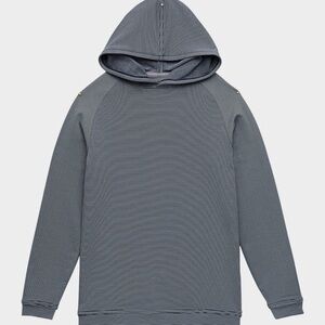 Peter Millar Boy's Pine Youth Stripe Performance Hoodie, Size Small